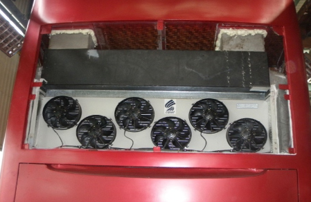TC45N2 bus AC rear installation on double decker bus