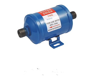 C2-33 Kingtec Small Model Filter Drier Φ76x175 5/8 OR Port With Mount Bracket for Medium Bus AC