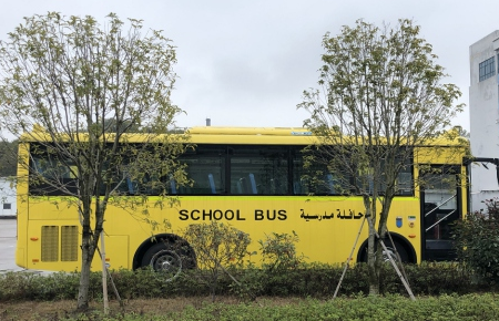 TCH08A rooftop air conditioner installed on 8m school bus